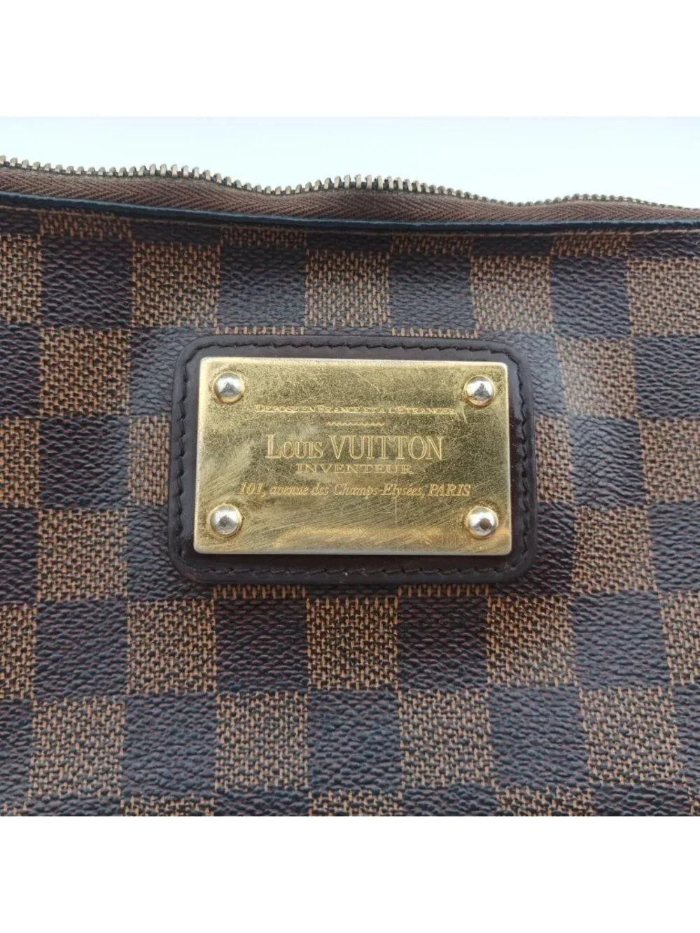 Louis Vuitton Ebene Damier Canvas Handbag